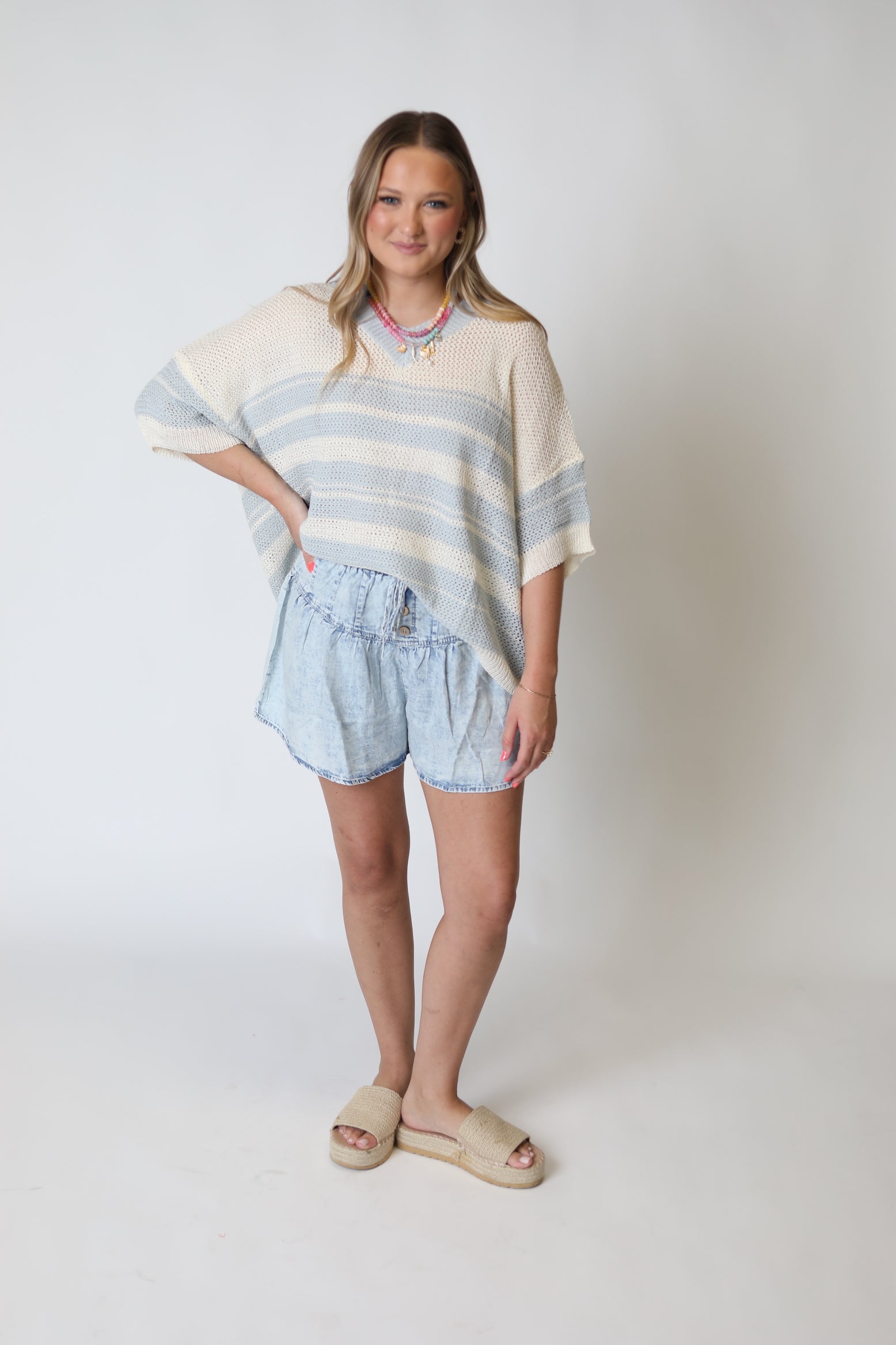 Cloud Stripe Top