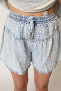 Flowy Denim Shorts