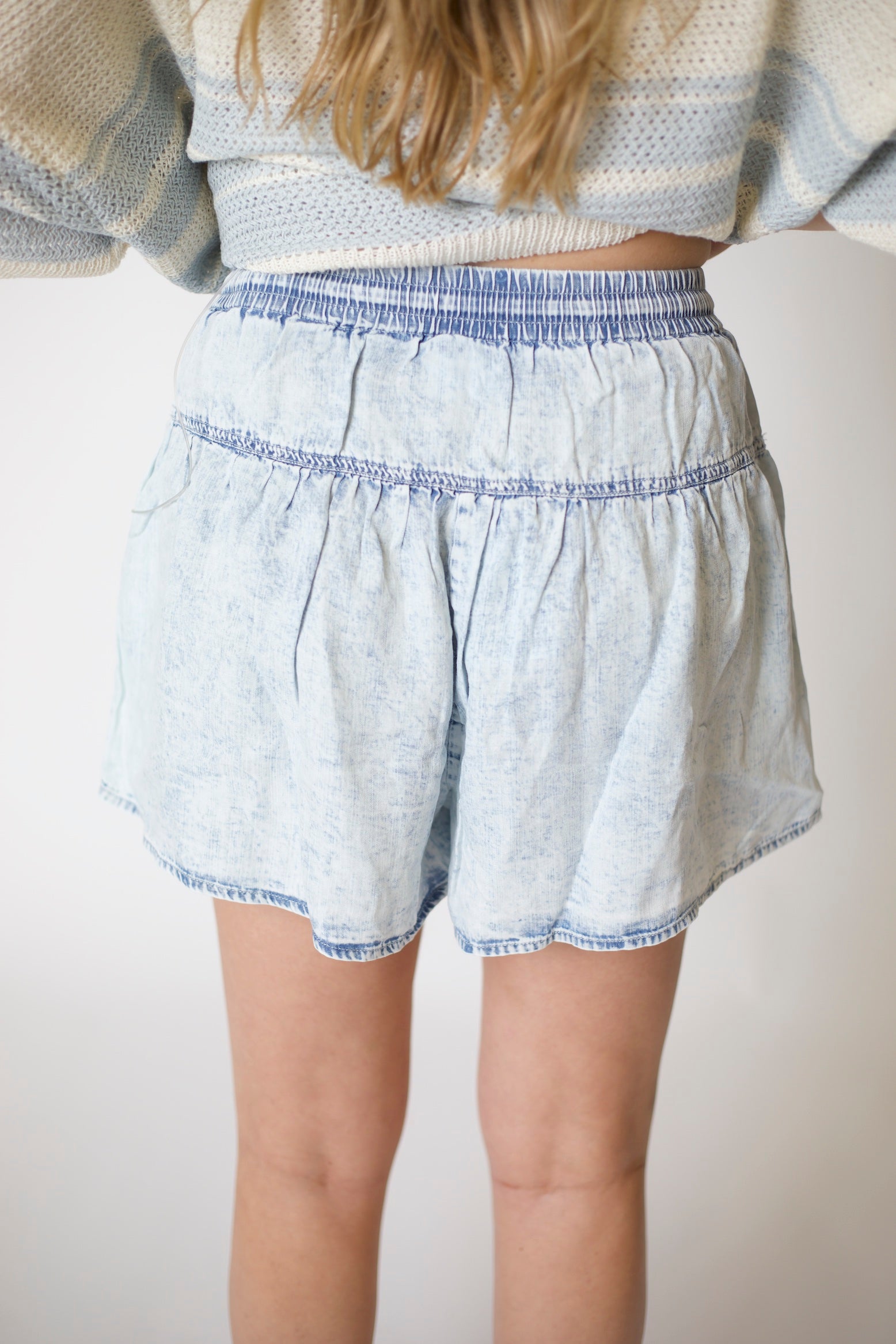 Flowy Denim Shorts