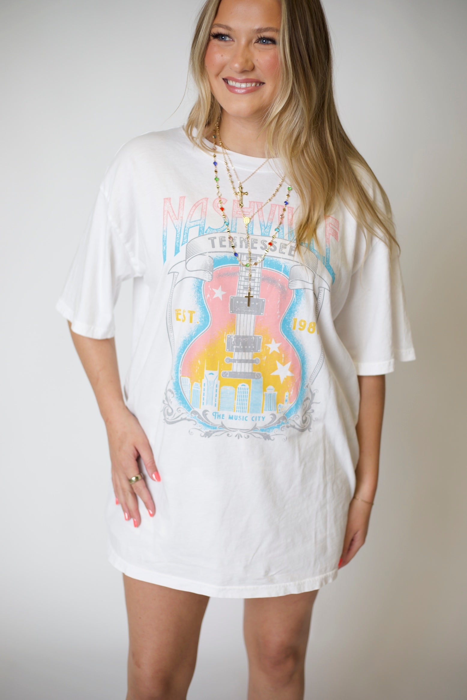 Nashville Summer Oversized Graphic Tee