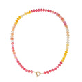 Natural Stone Semi-Precious Glass Mixed Necklace | 40NK9659: C