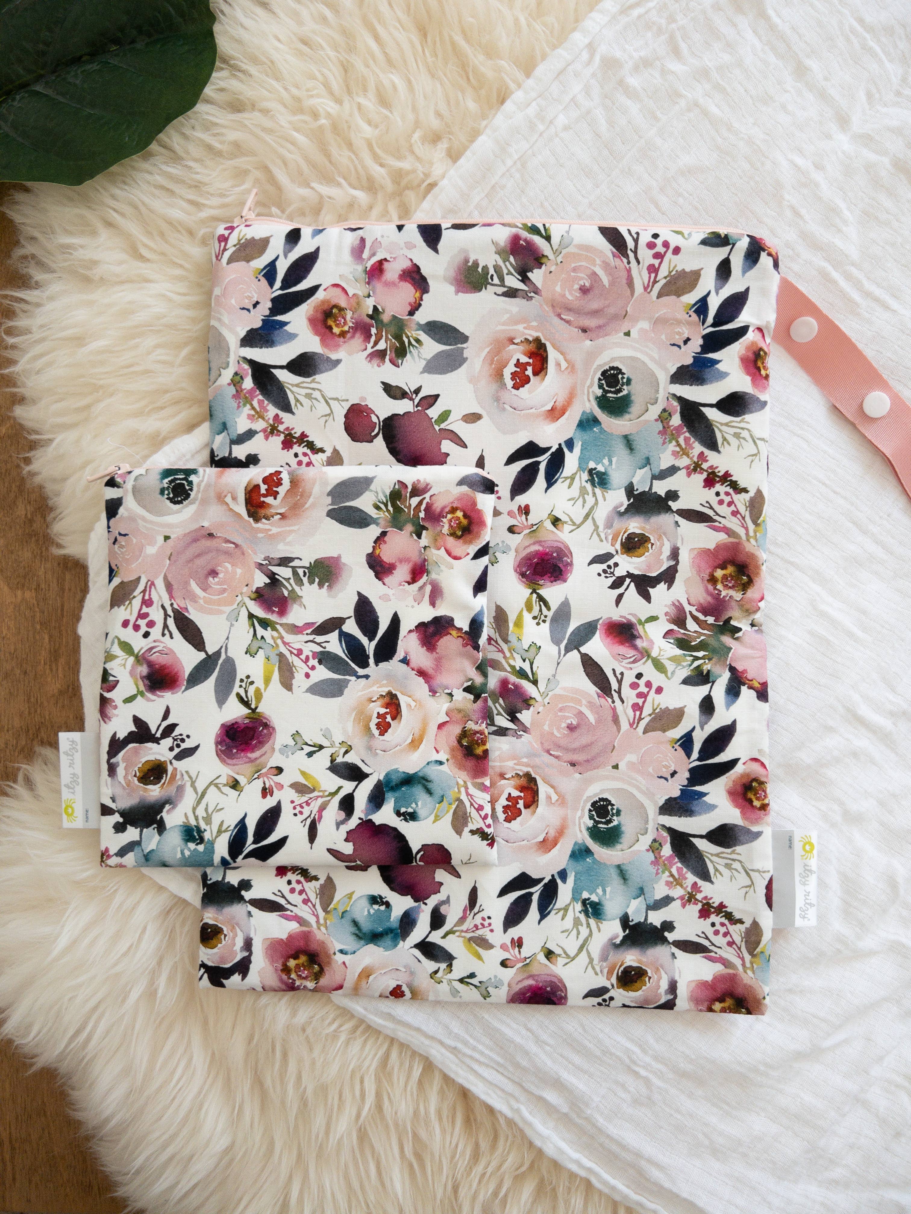 Travel Happens™ Medium Wet Bags: Blush Floral